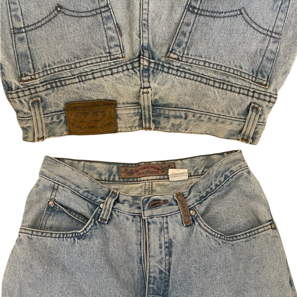 Vintage 90s Acidwash Levi's Jeans - Picture 4 of 6